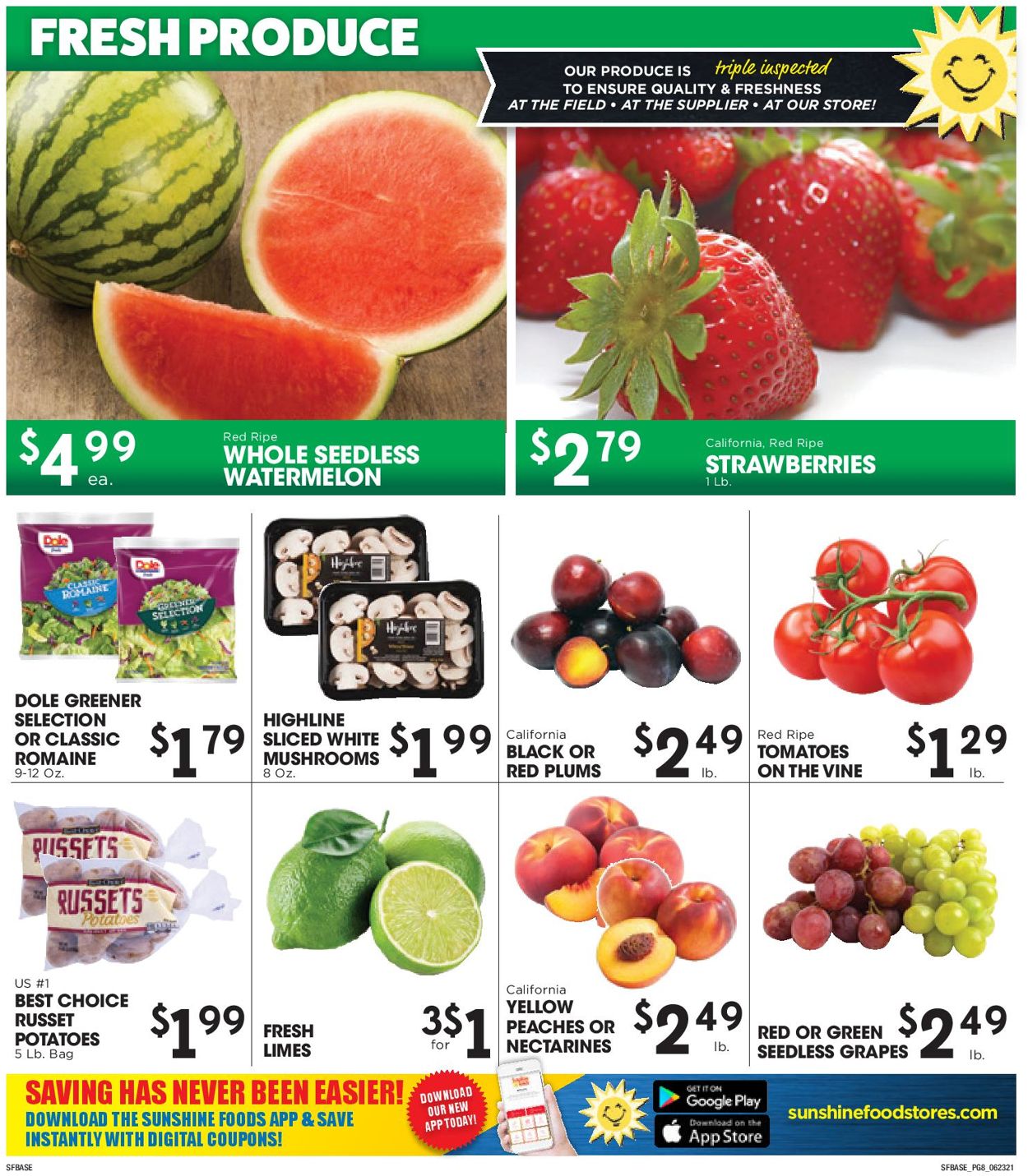 Catalogue Sunshine Foods from 06/23/2021