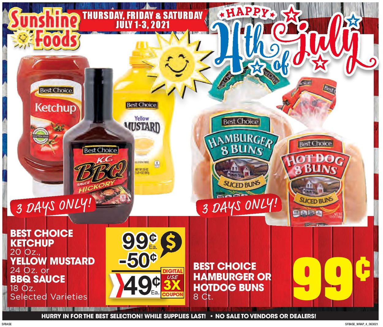 Catalogue Sunshine Foods from 06/30/2021