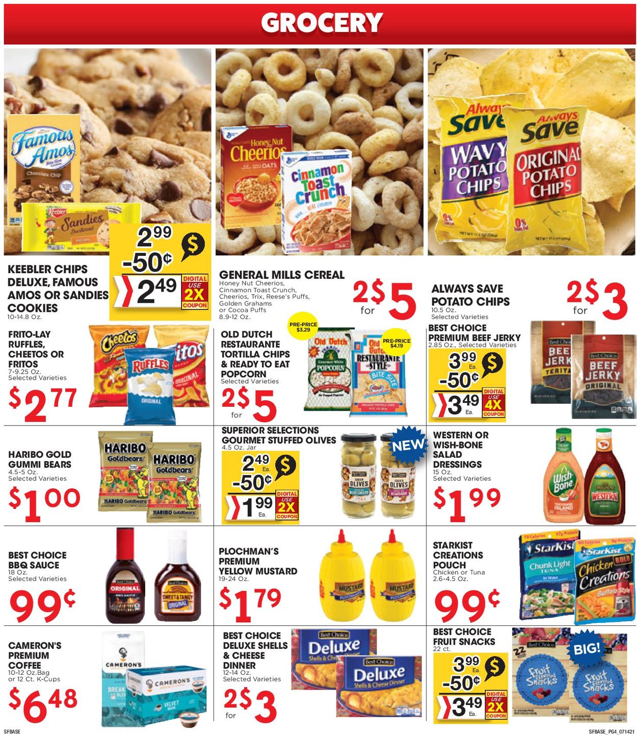 Catalogue Sunshine Foods from 07/14/2021