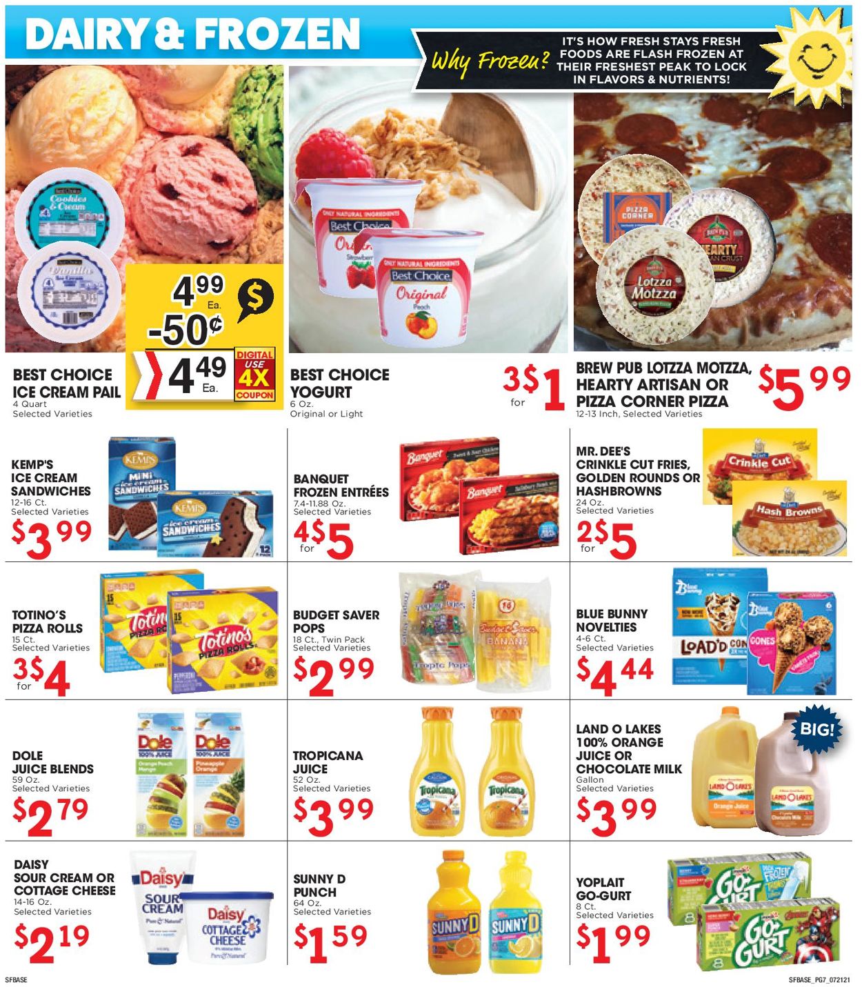 Catalogue Sunshine Foods from 07/21/2021