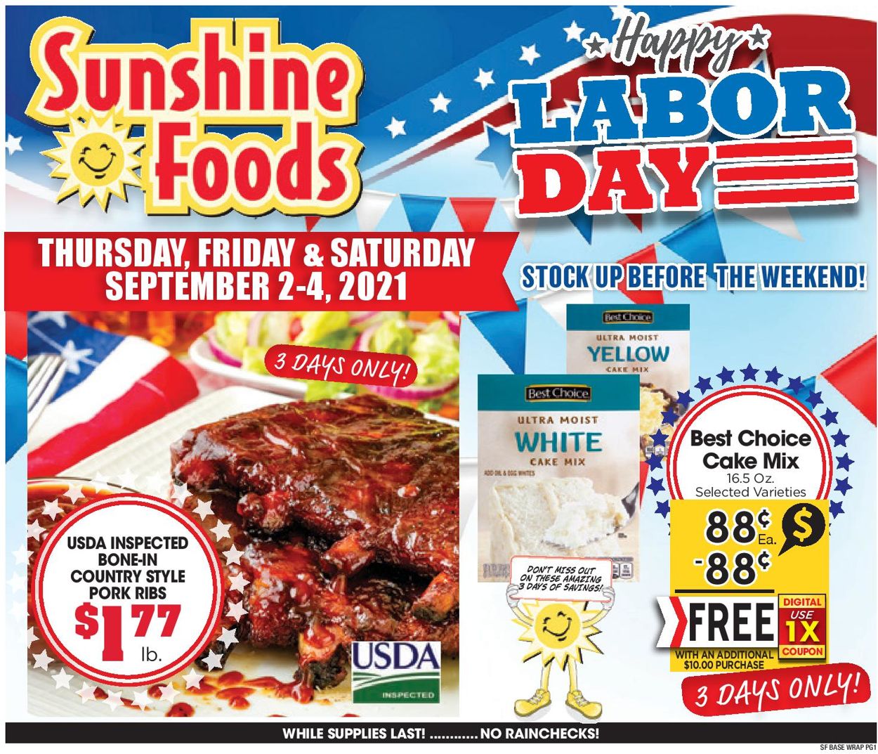 Catalogue Sunshine Foods from 09/01/2021