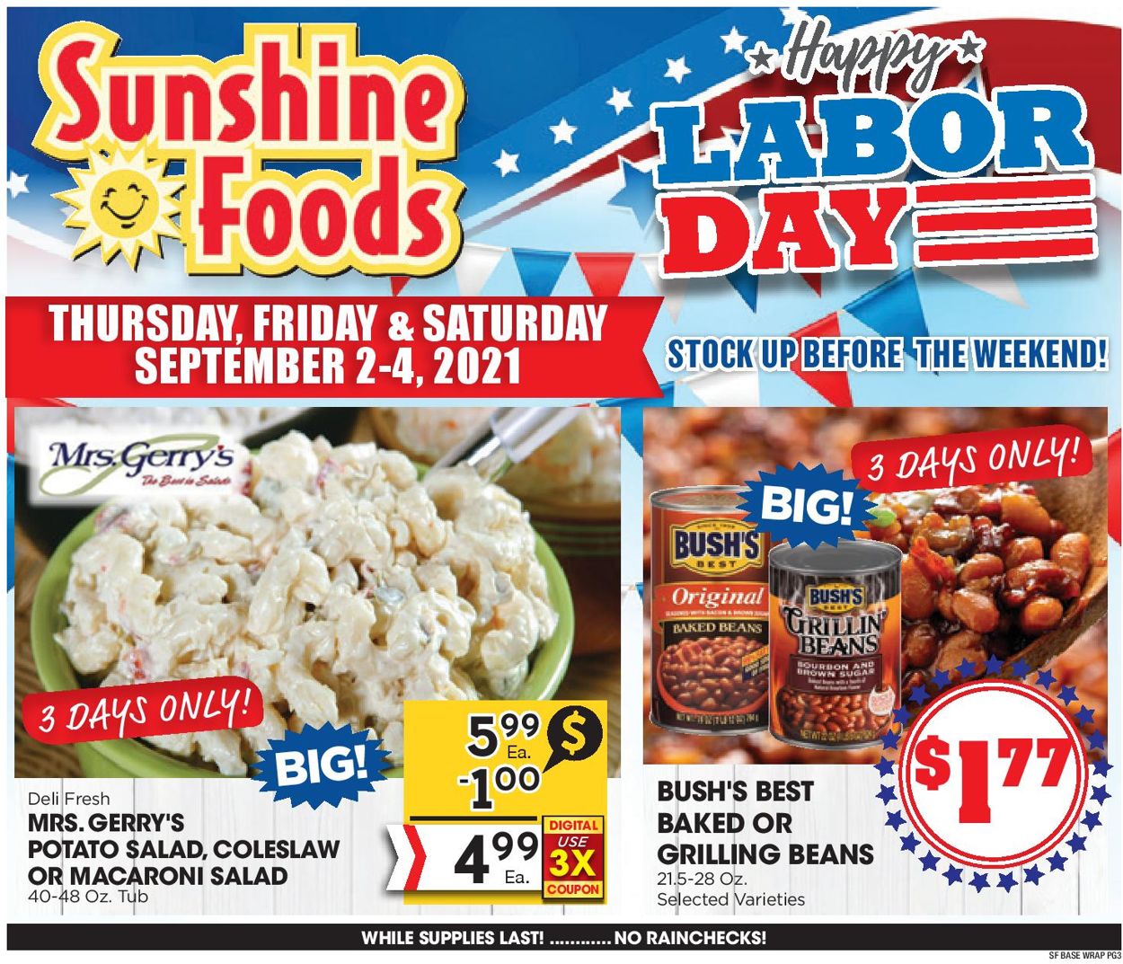 Catalogue Sunshine Foods from 09/01/2021