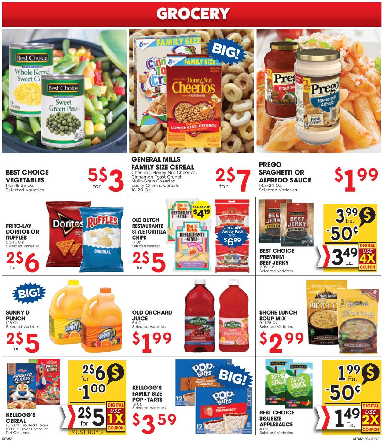 Catalogue Sunshine Foods from 09/22/2021