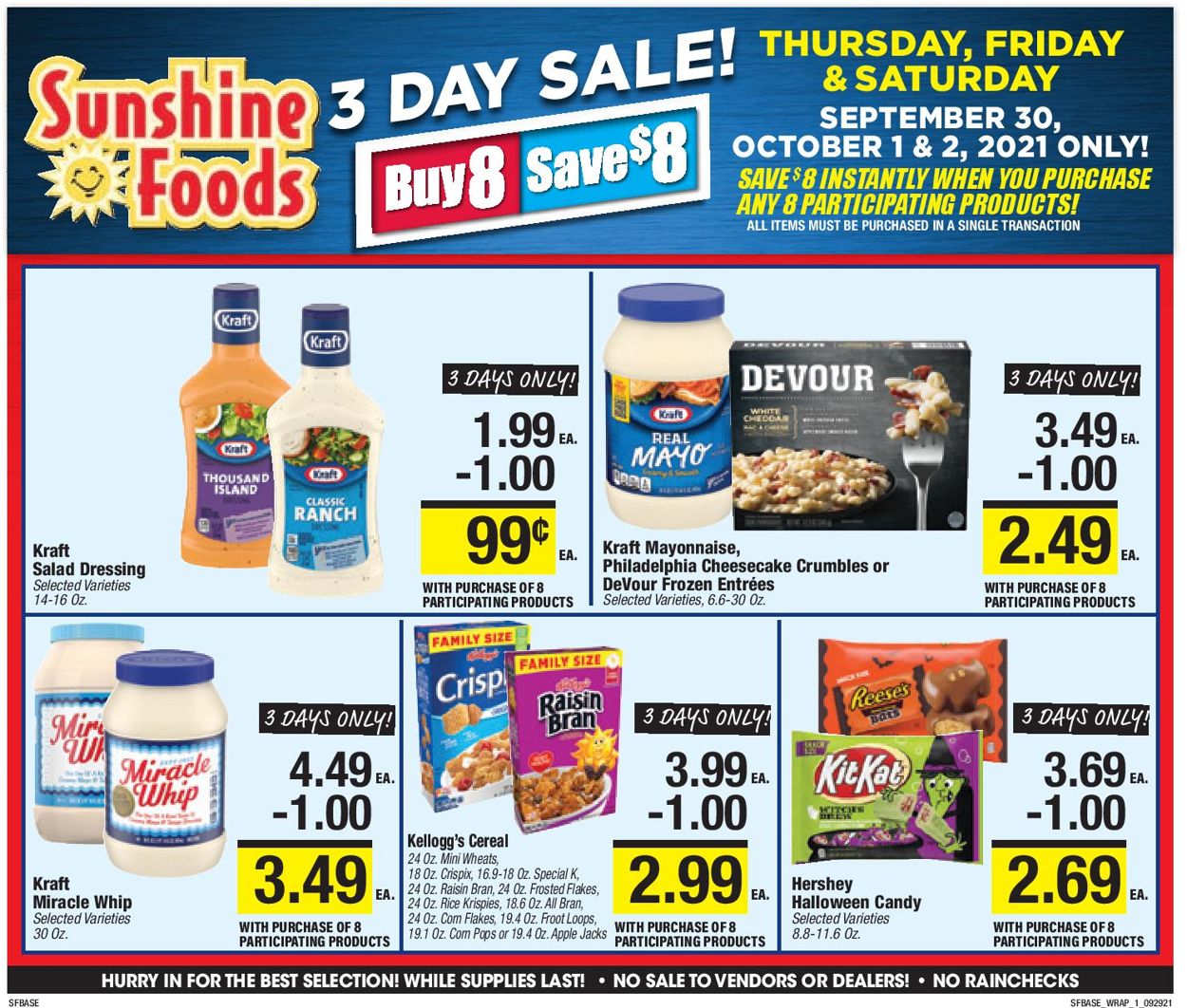 Catalogue Sunshine Foods from 09/29/2021