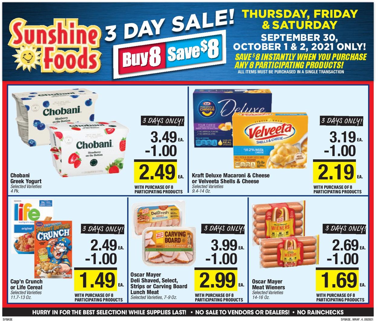 Catalogue Sunshine Foods from 09/29/2021