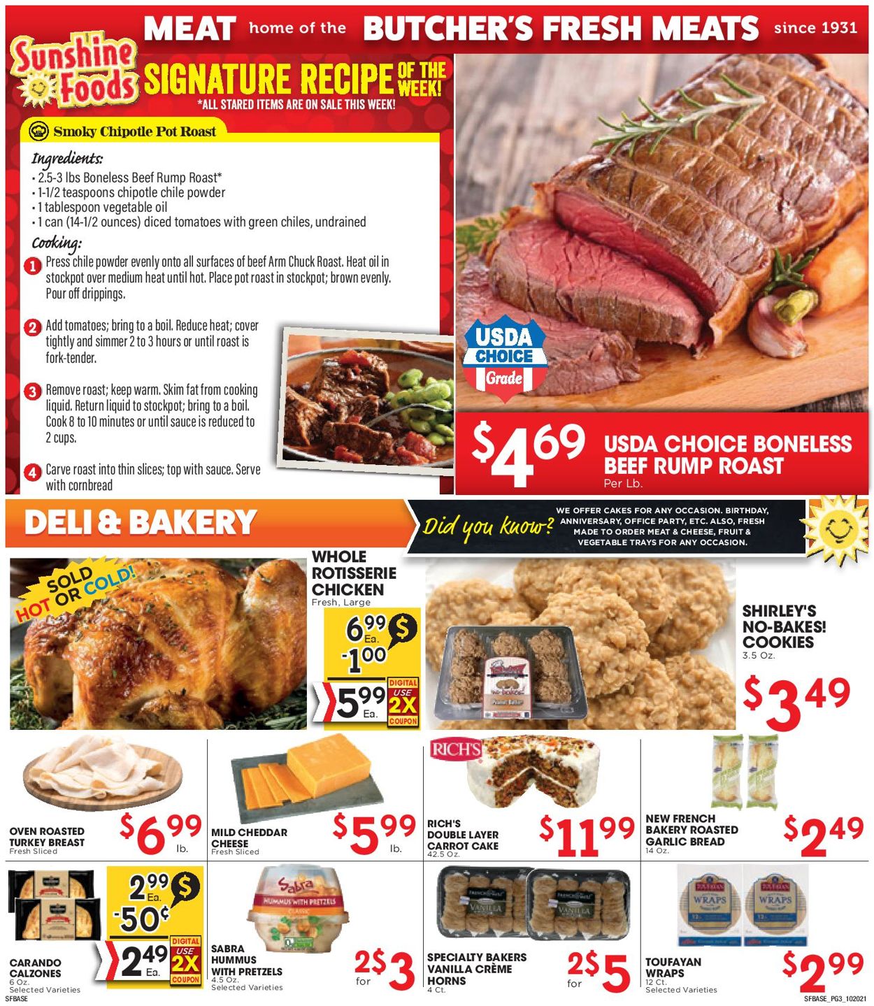 Catalogue Sunshine Foods from 10/20/2021