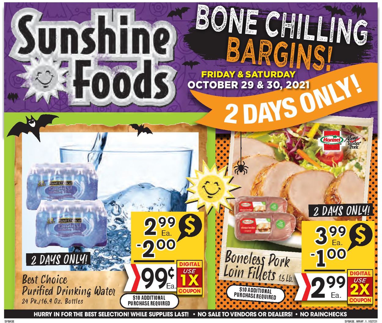 Catalogue Sunshine Foods HALLOWEEN 2021 from 10/27/2021