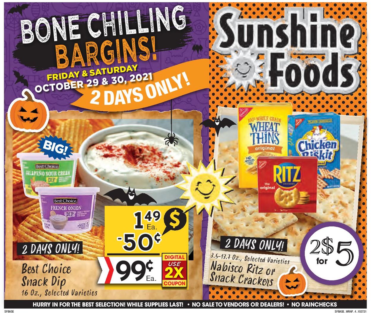 Catalogue Sunshine Foods HALLOWEEN 2021 from 10/27/2021