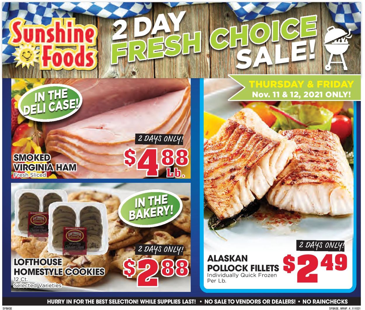 Catalogue Sunshine Foods from 11/10/2021