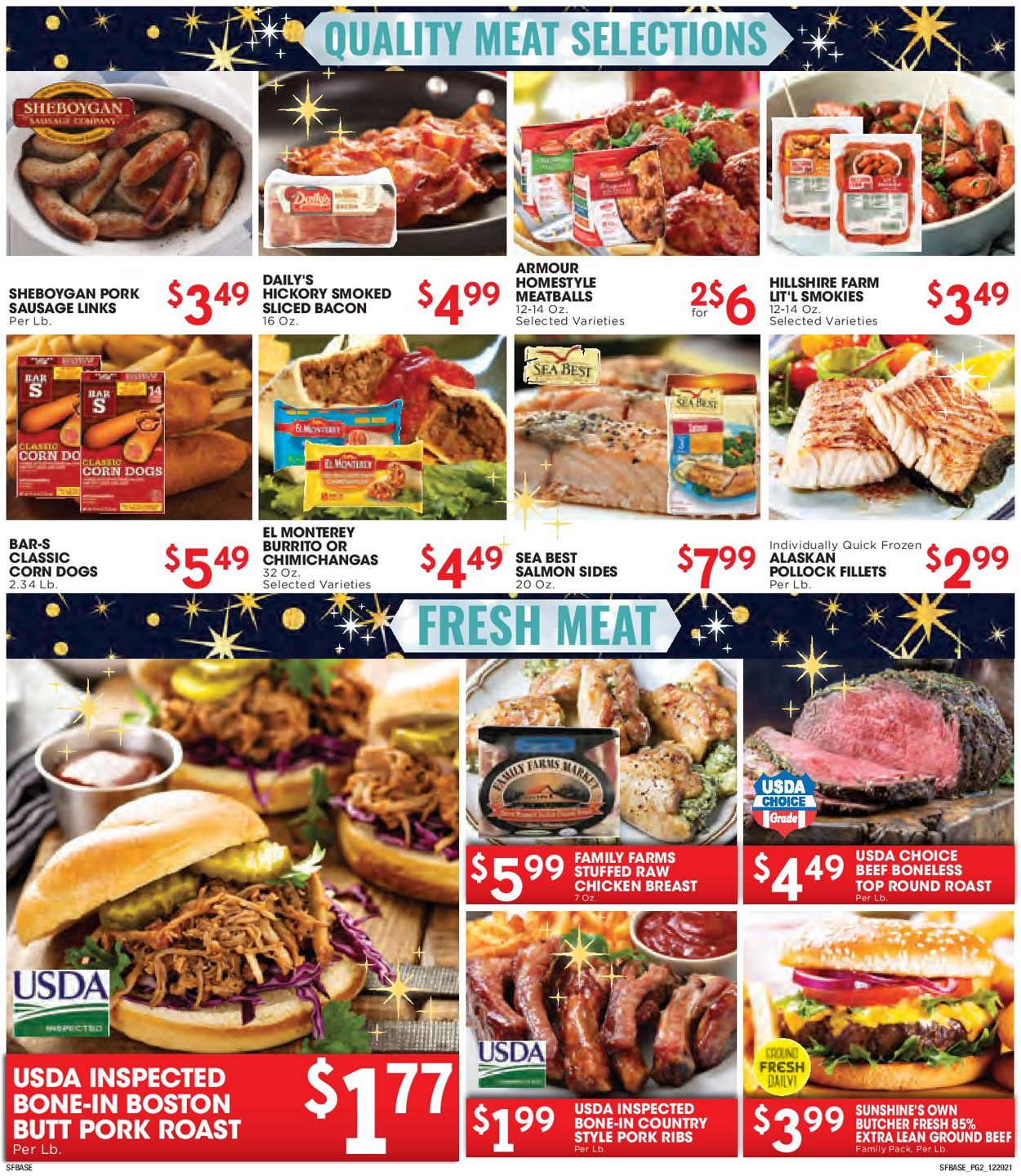 Catalogue Sunshine Foods from 12/29/2021