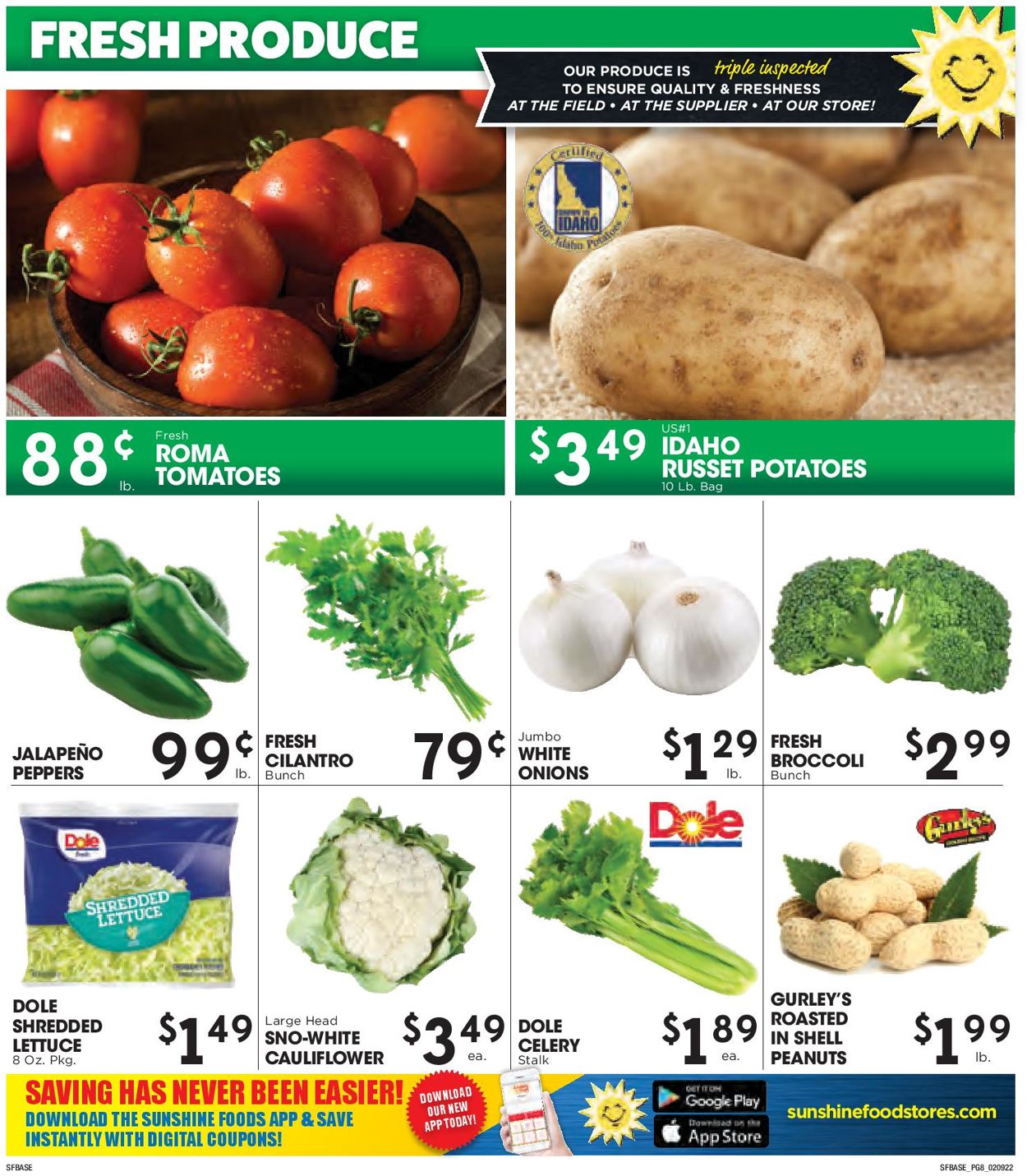 Catalogue Sunshine Foods from 02/09/2022
