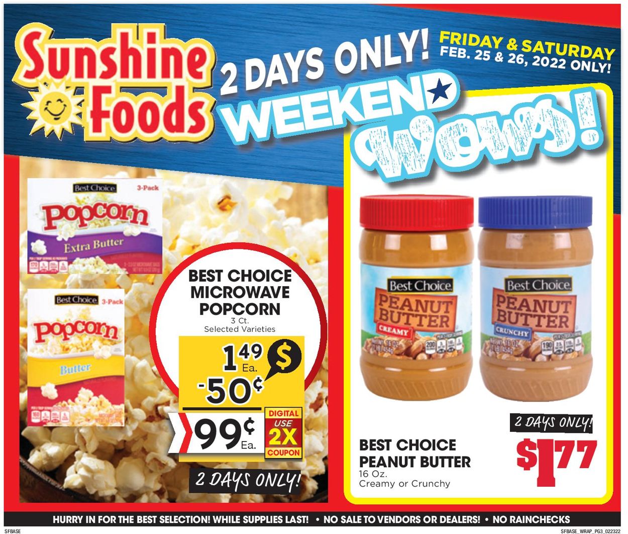 Catalogue Sunshine Foods from 02/23/2022