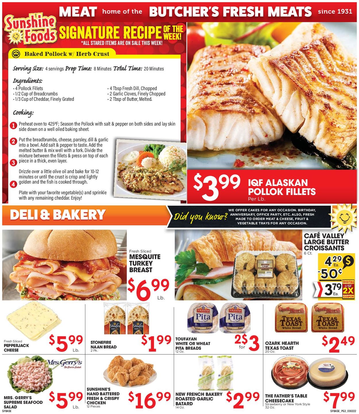 Catalogue Sunshine Foods from 03/02/2022