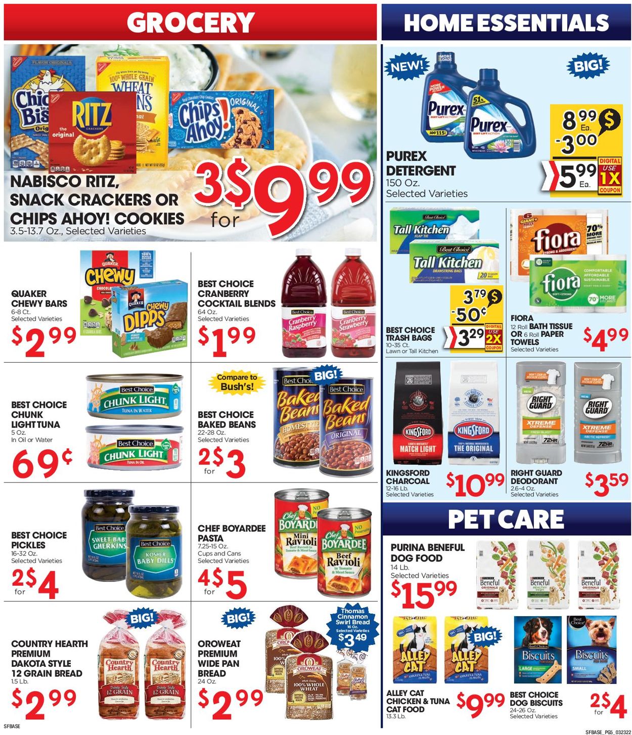 Catalogue Sunshine Foods from 03/23/2022