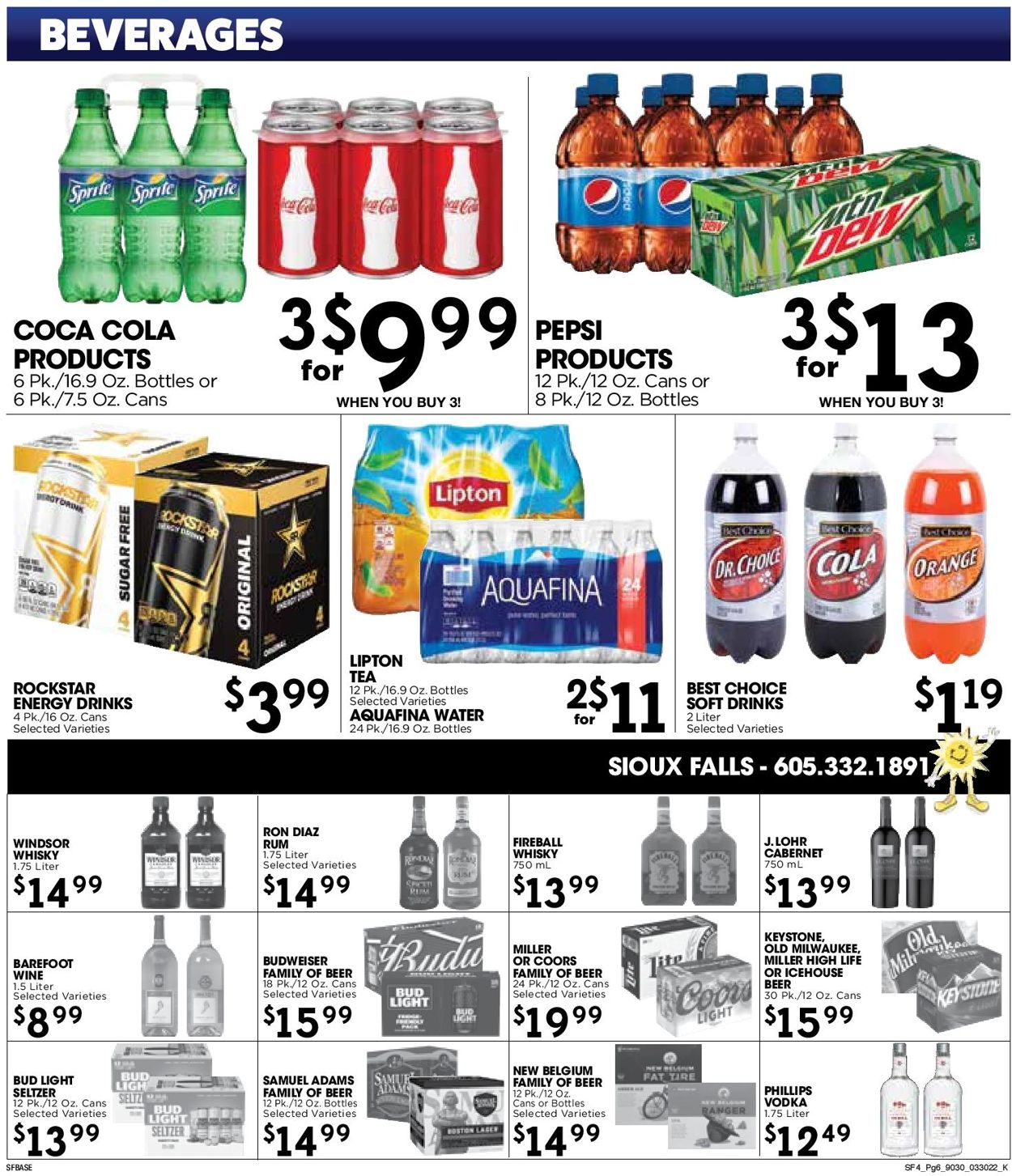 Catalogue Sunshine Foods from 03/30/2022