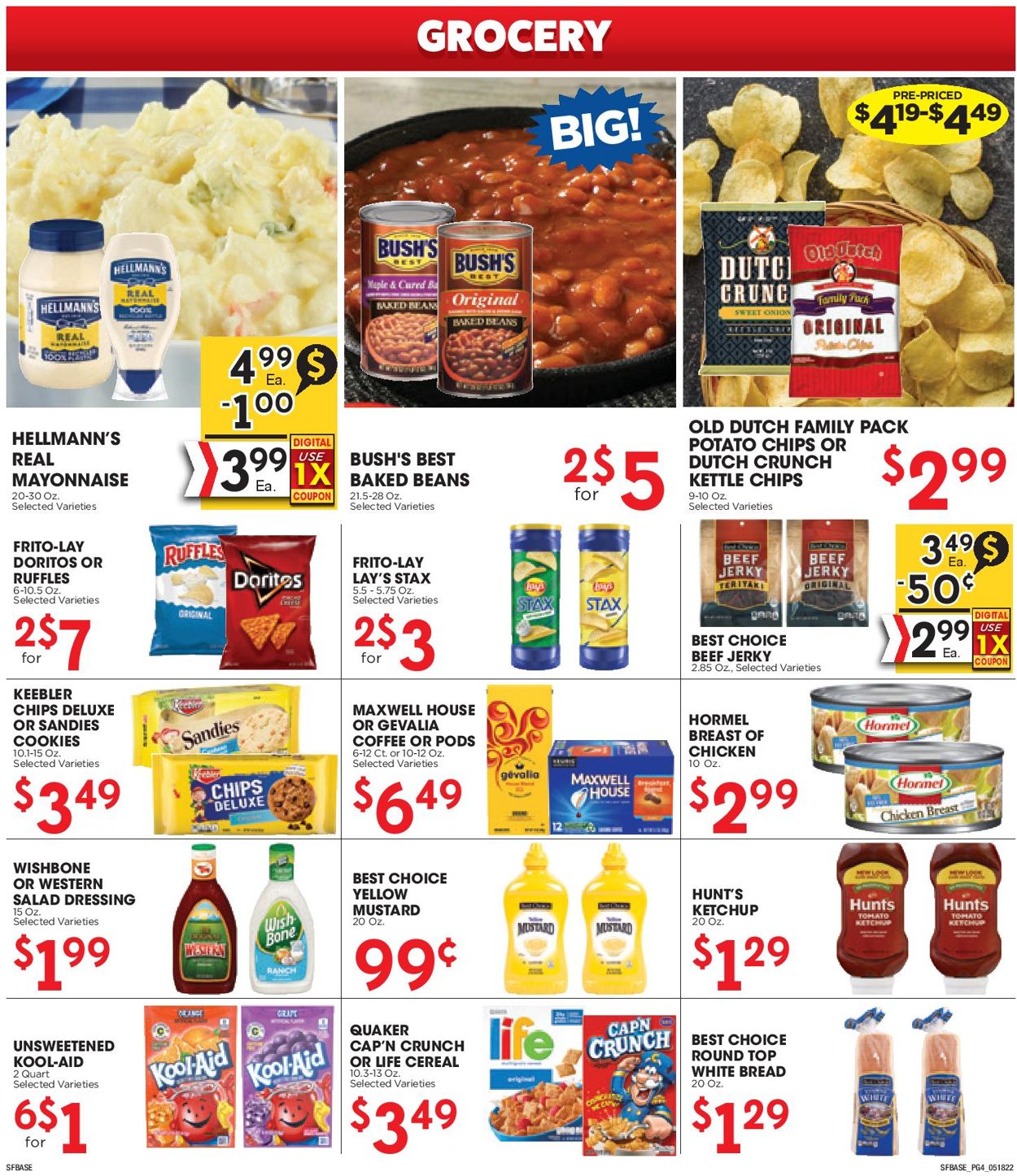 Catalogue Sunshine Foods from 05/18/2022