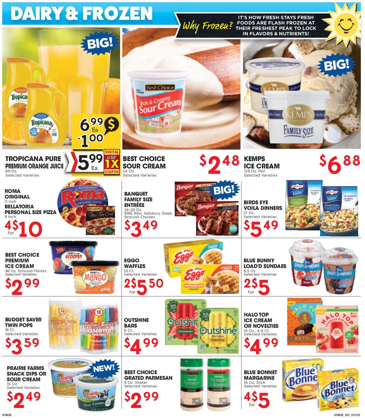 Catalogue Sunshine Foods from 07/27/2022