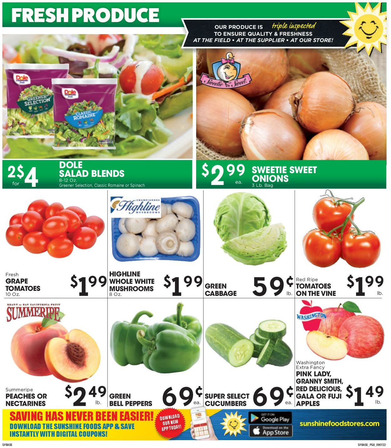 Catalogue Sunshine Foods from 09/07/2022