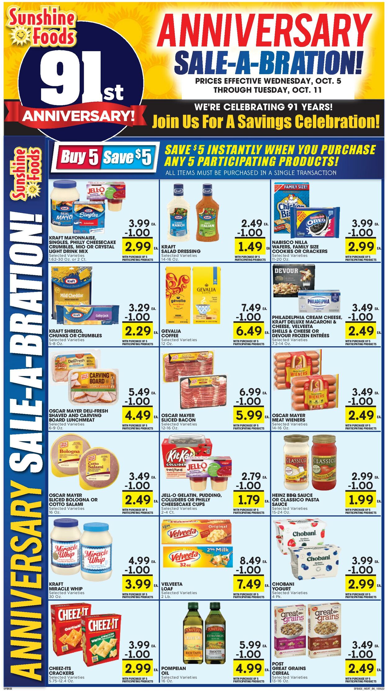 Catalogue Sunshine Foods from 10/05/2022