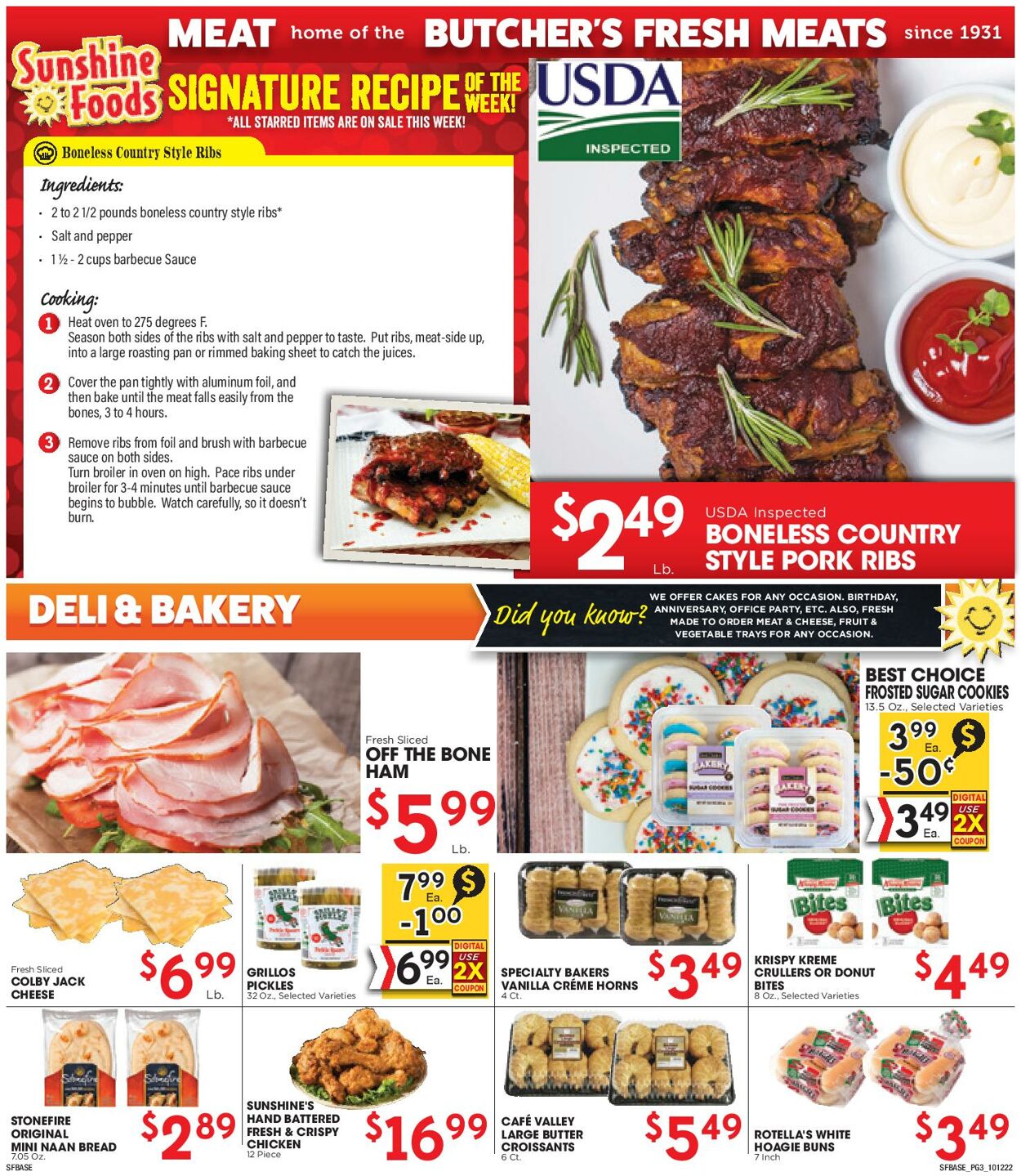 Catalogue Sunshine Foods from 10/12/2022