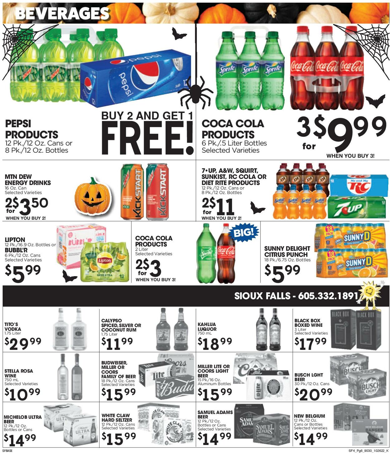 Catalogue Sunshine Foods from 10/26/2022