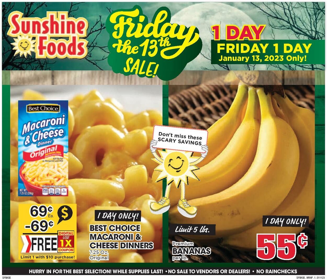 Catalogue Sunshine Foods from 01/11/2023