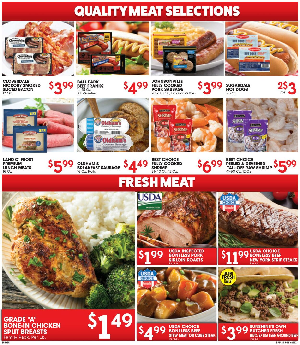 Catalogue Sunshine Foods from 02/22/2023