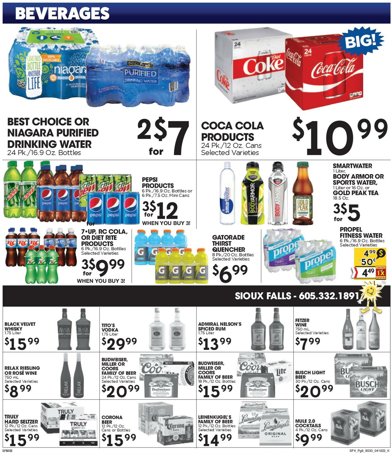 Catalogue Sunshine Foods from 04/19/2023