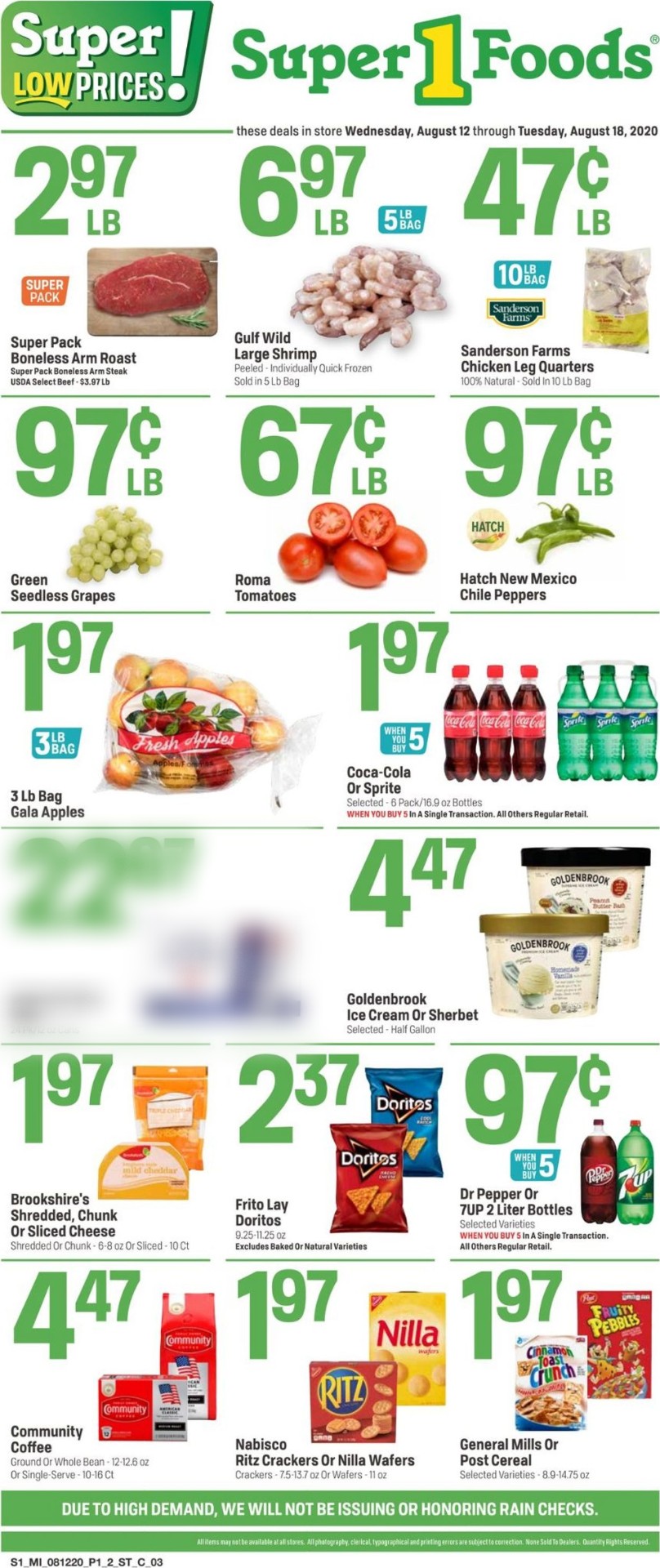 Catalogue Super 1 Foods from 08/12/2020
