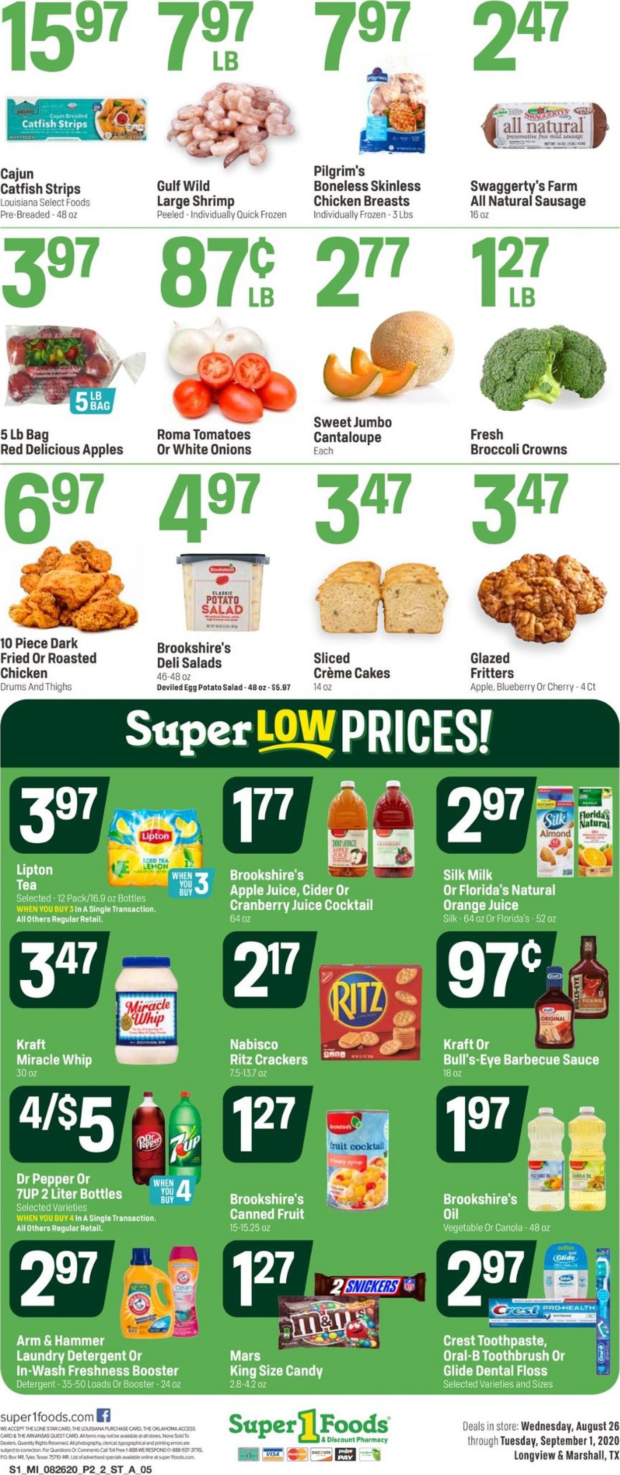 Catalogue Super 1 Foods from 08/26/2020