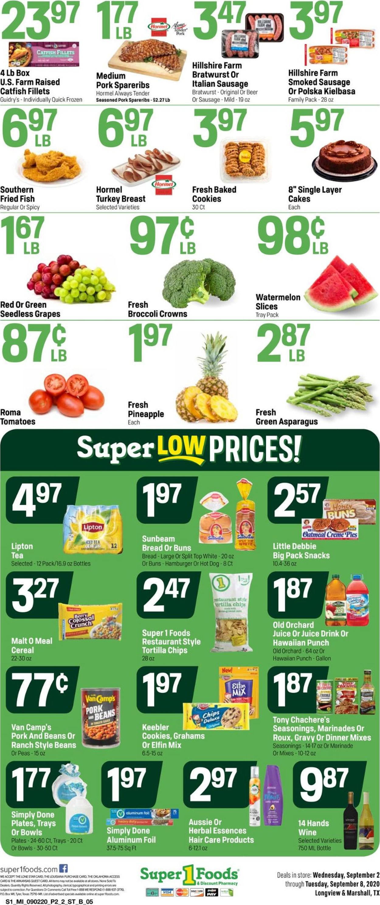 Catalogue Super 1 Foods from 09/02/2020