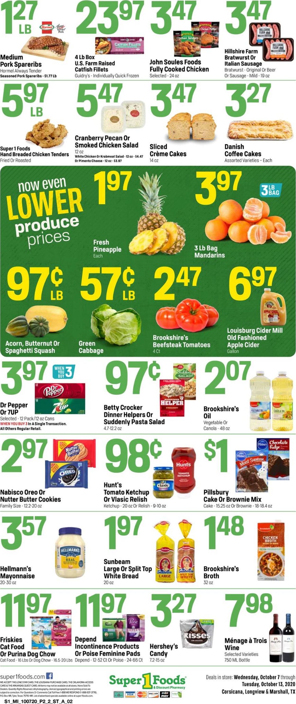 Catalogue Super 1 Foods from 10/07/2020
