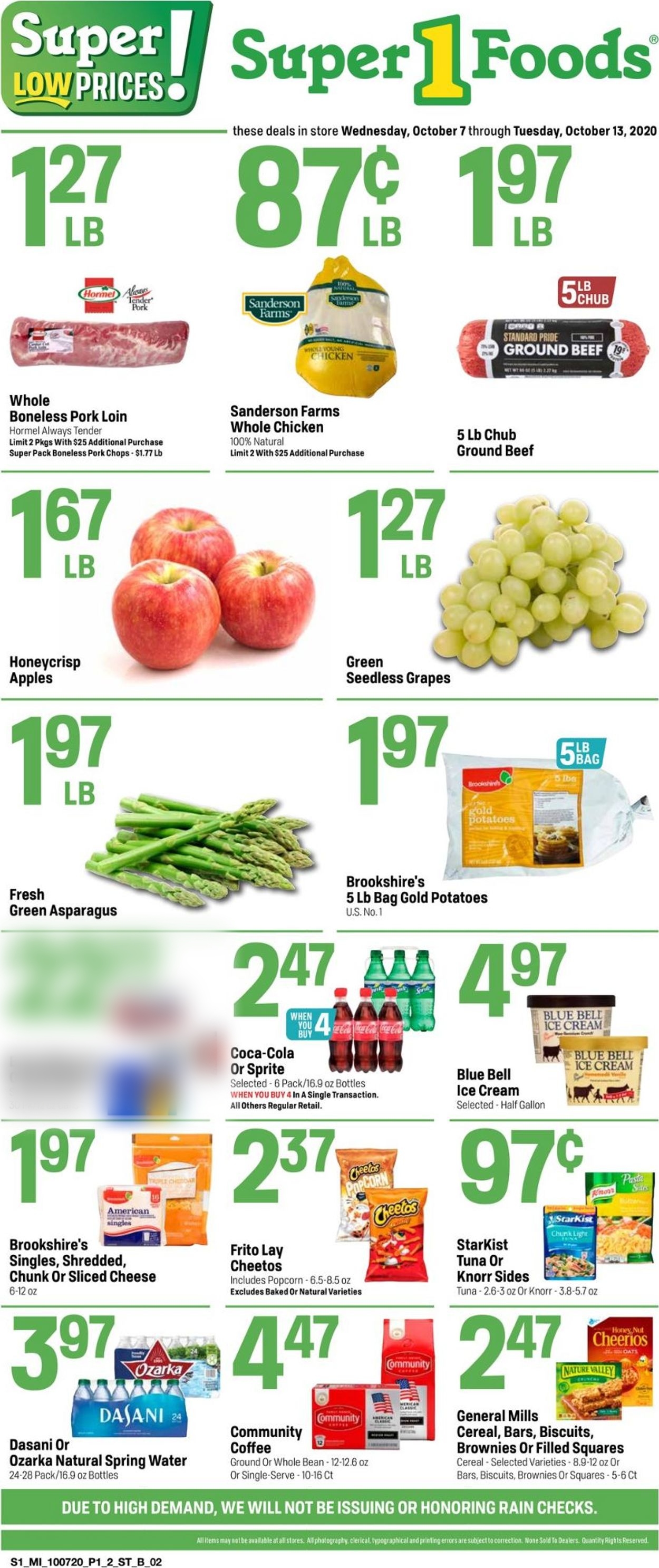 Catalogue Super 1 Foods from 10/07/2020