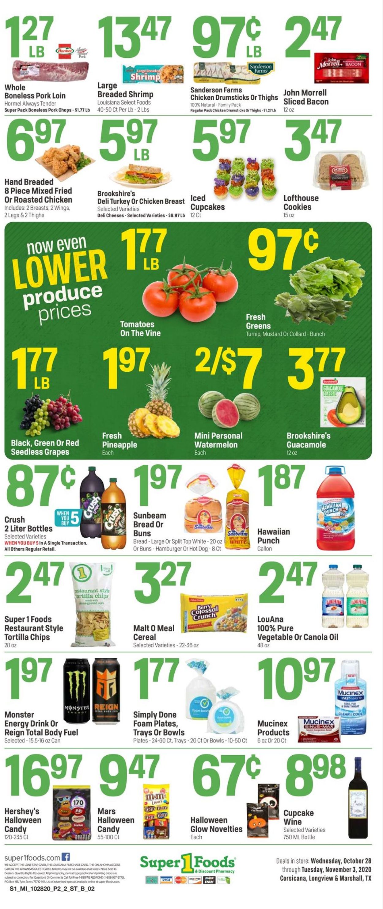 Catalogue Super 1 Foods from 10/28/2020