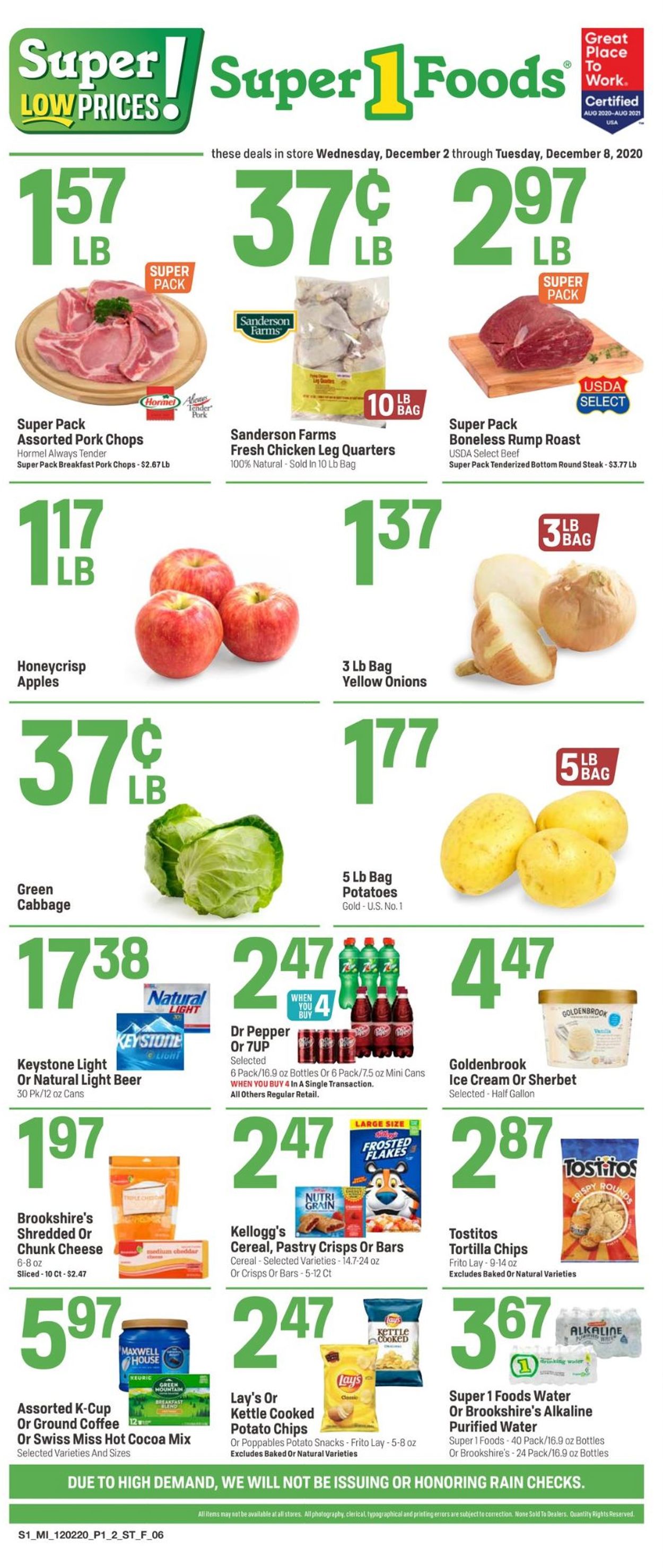 Catalogue Super 1 Foods from 12/02/2020