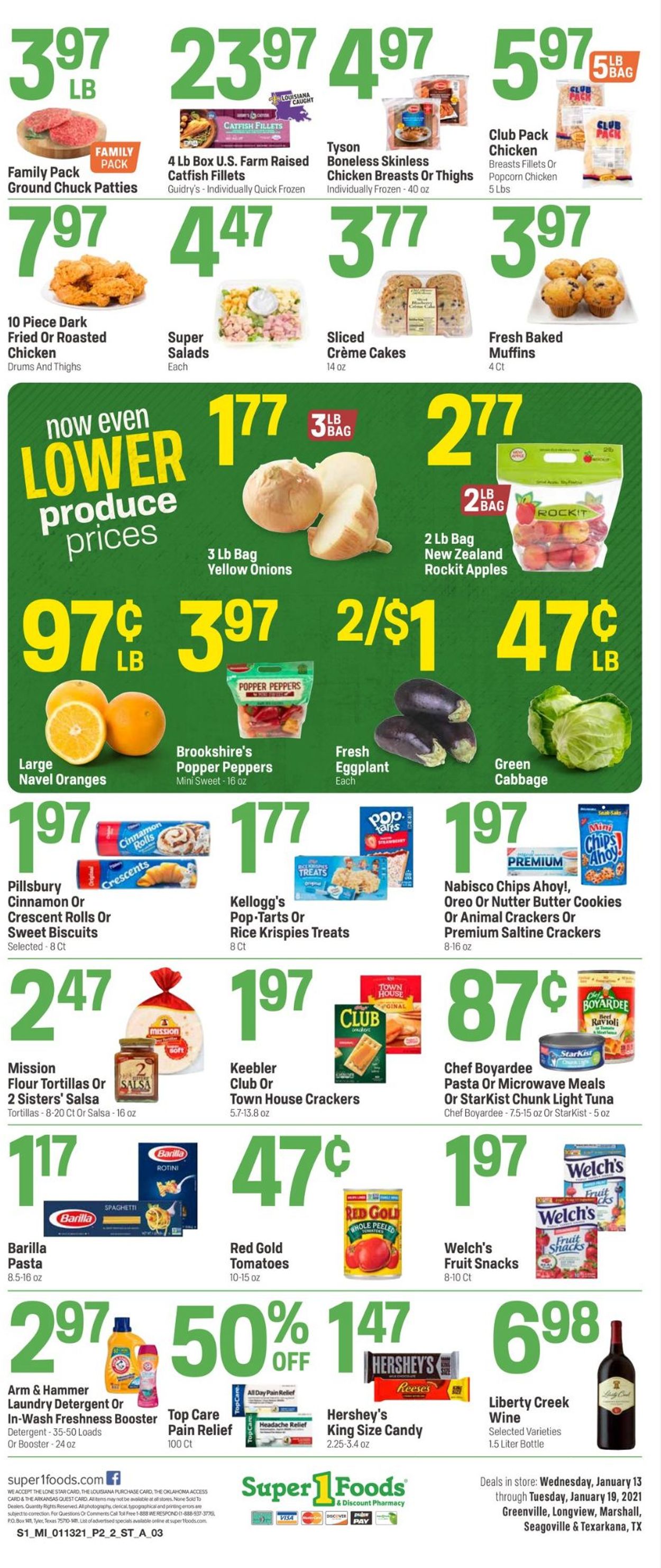 Catalogue Super 1 Foods from 01/13/2021