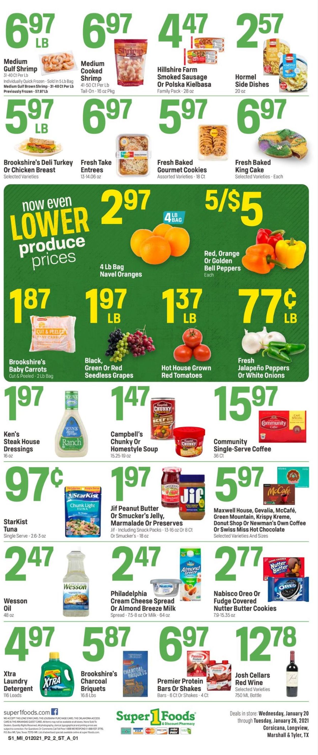 Catalogue Super 1 Foods from 01/20/2021