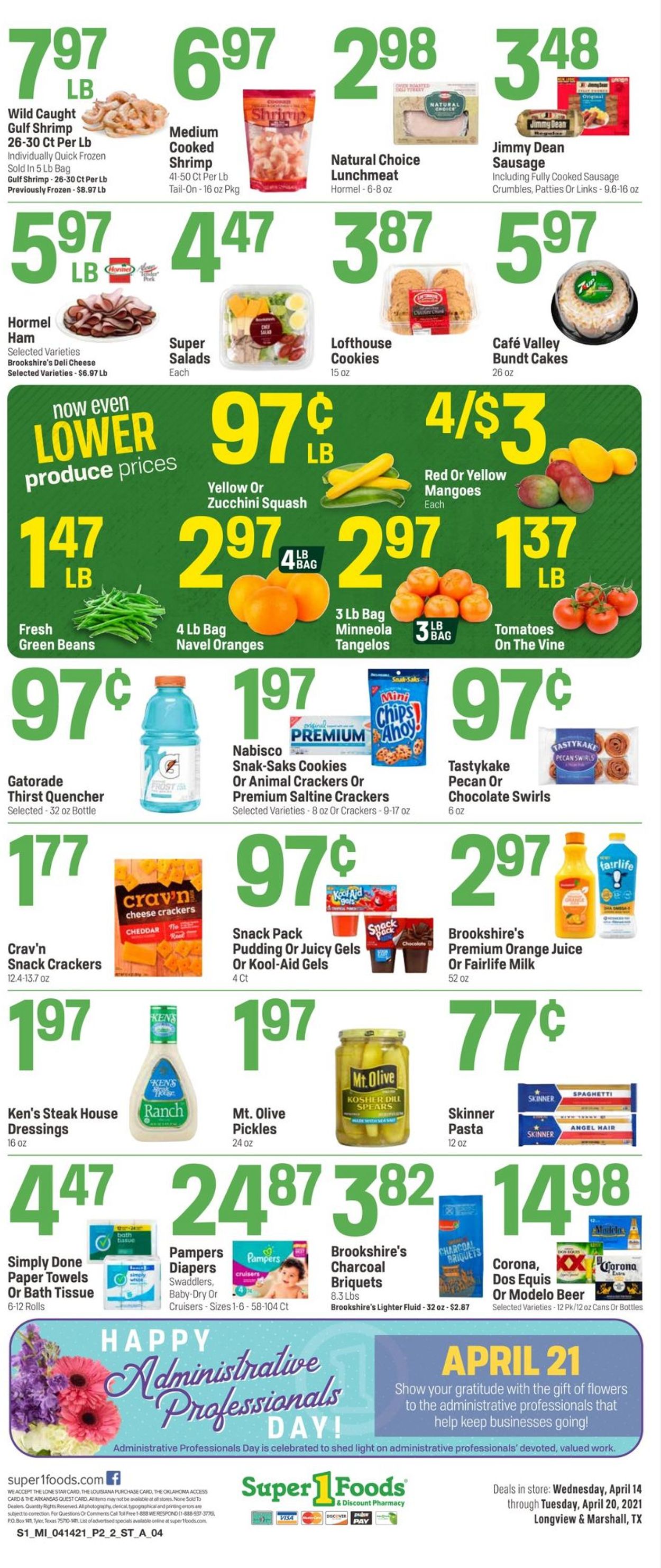 Catalogue Super 1 Foods from 04/14/2021