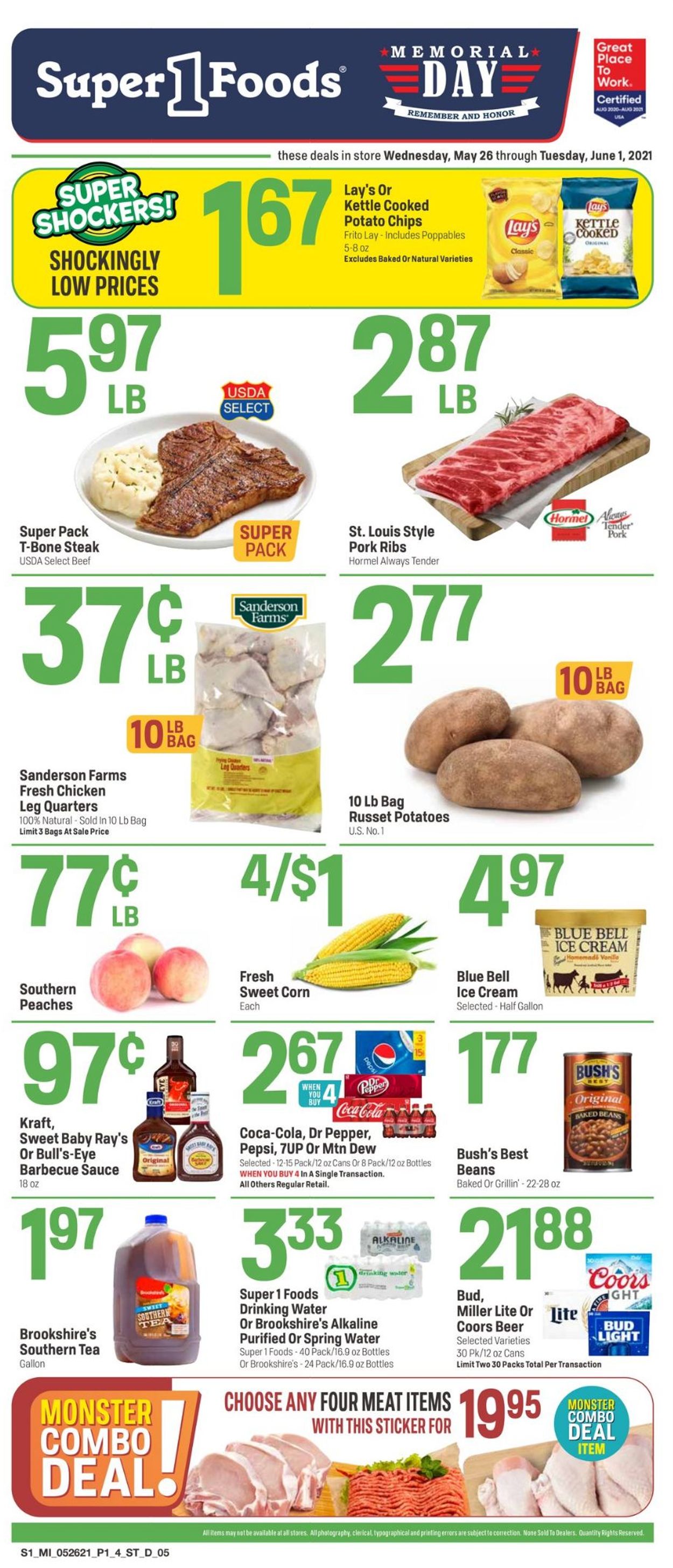 Catalogue Super 1 Foods from 05/26/2021