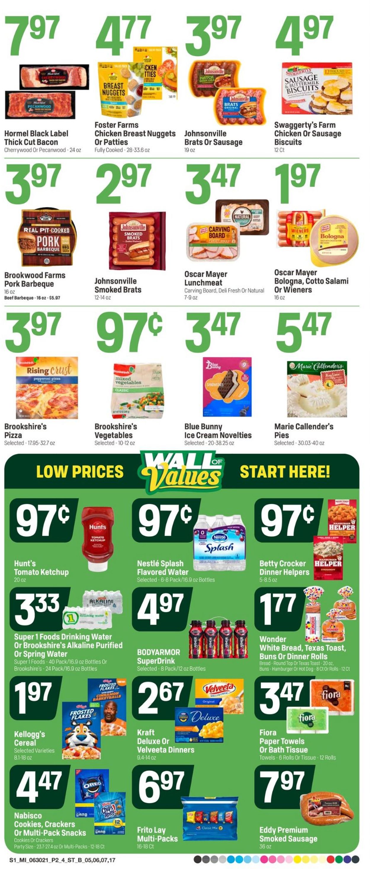 Catalogue Super 1 Foods from 06/30/2021