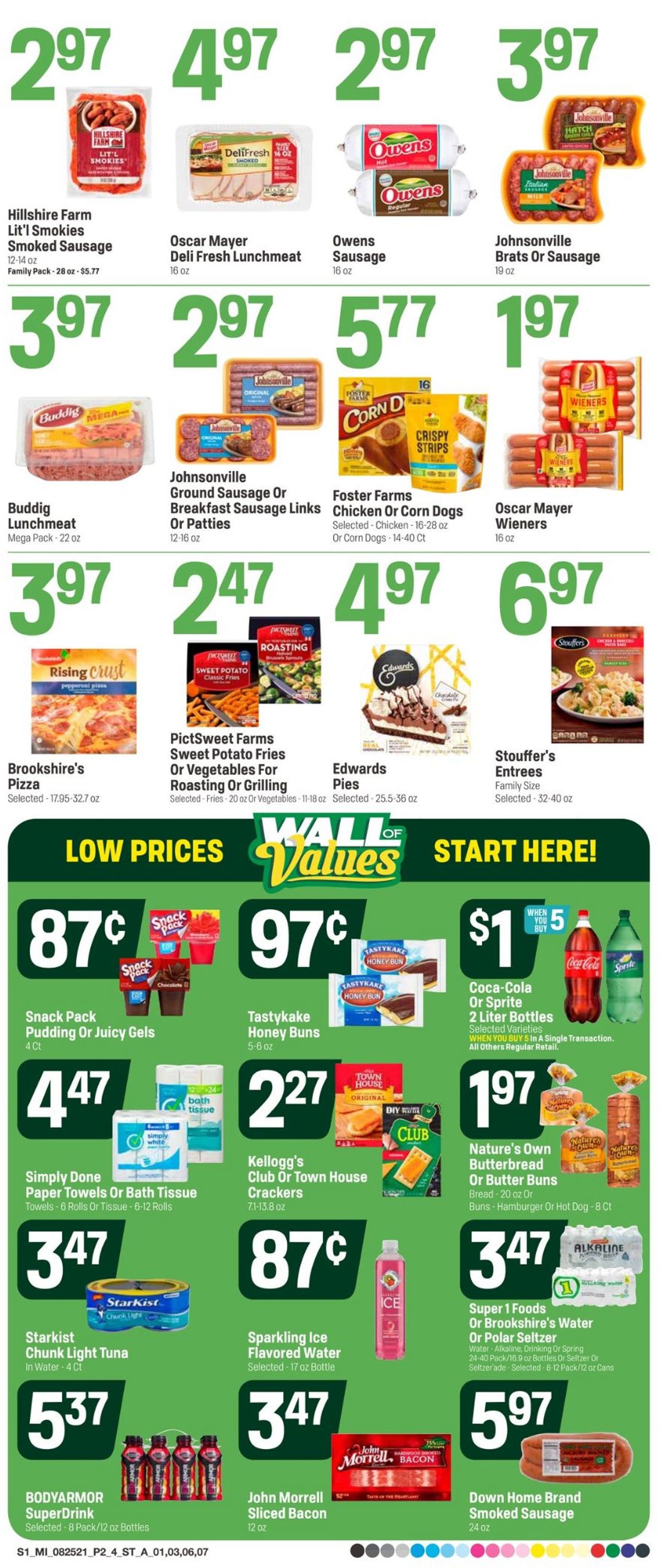 Catalogue Super 1 Foods from 08/25/2021