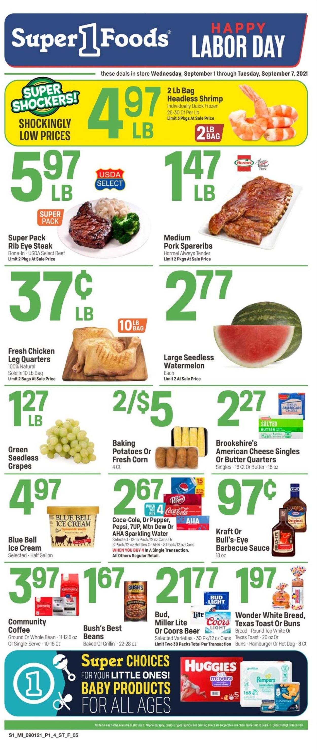 Catalogue Super 1 Foods from 09/01/2021