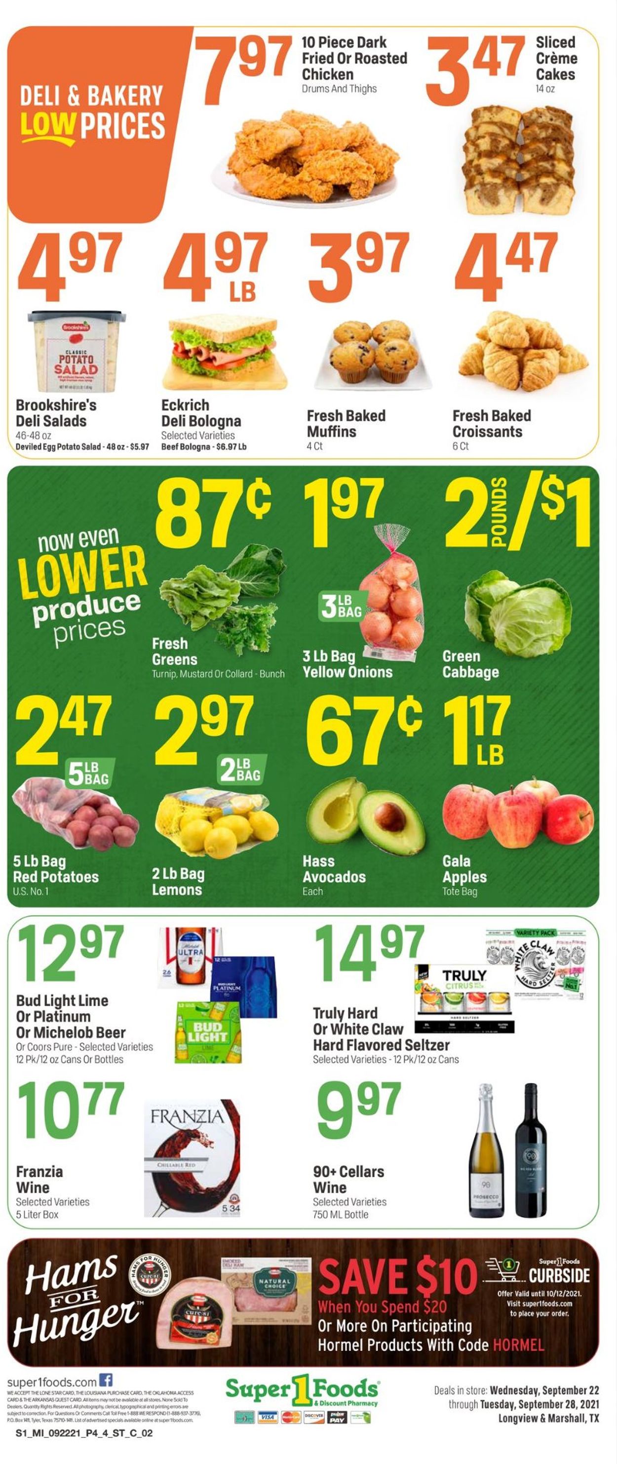Catalogue Super 1 Foods from 09/22/2021