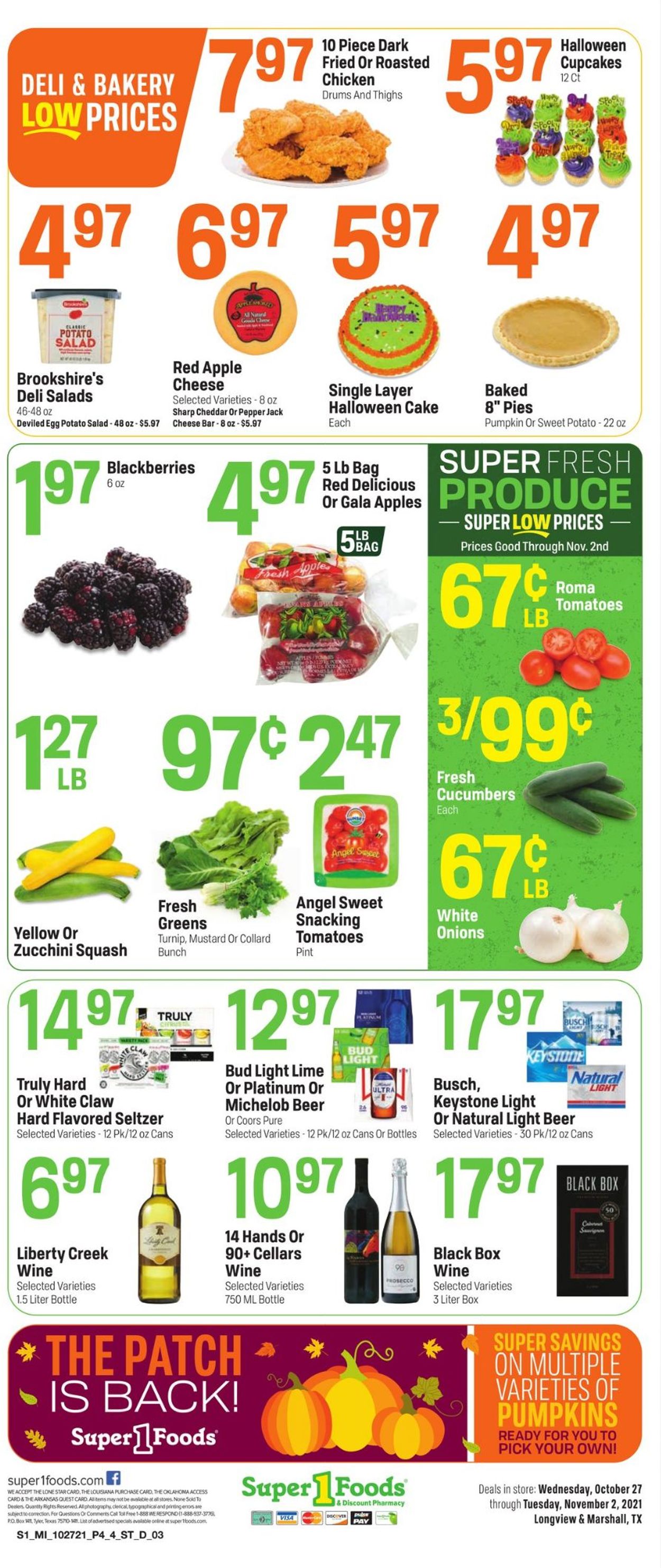 Catalogue Super 1 Foods from 10/27/2021