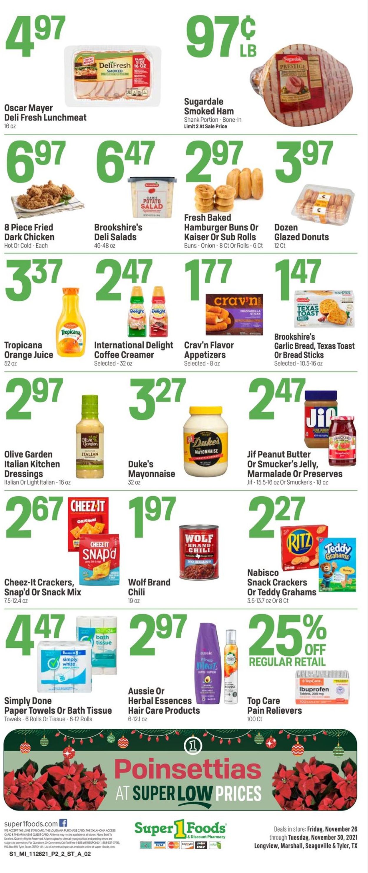 Catalogue Super 1 Foods from 11/26/2021