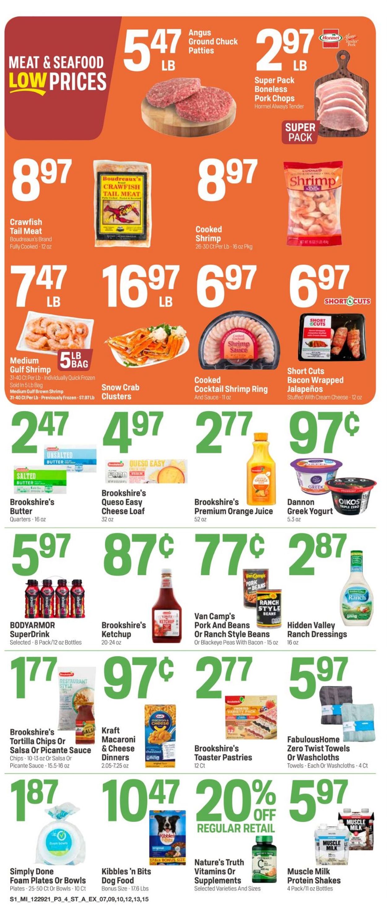 Catalogue Super 1 Foods from 12/29/2021