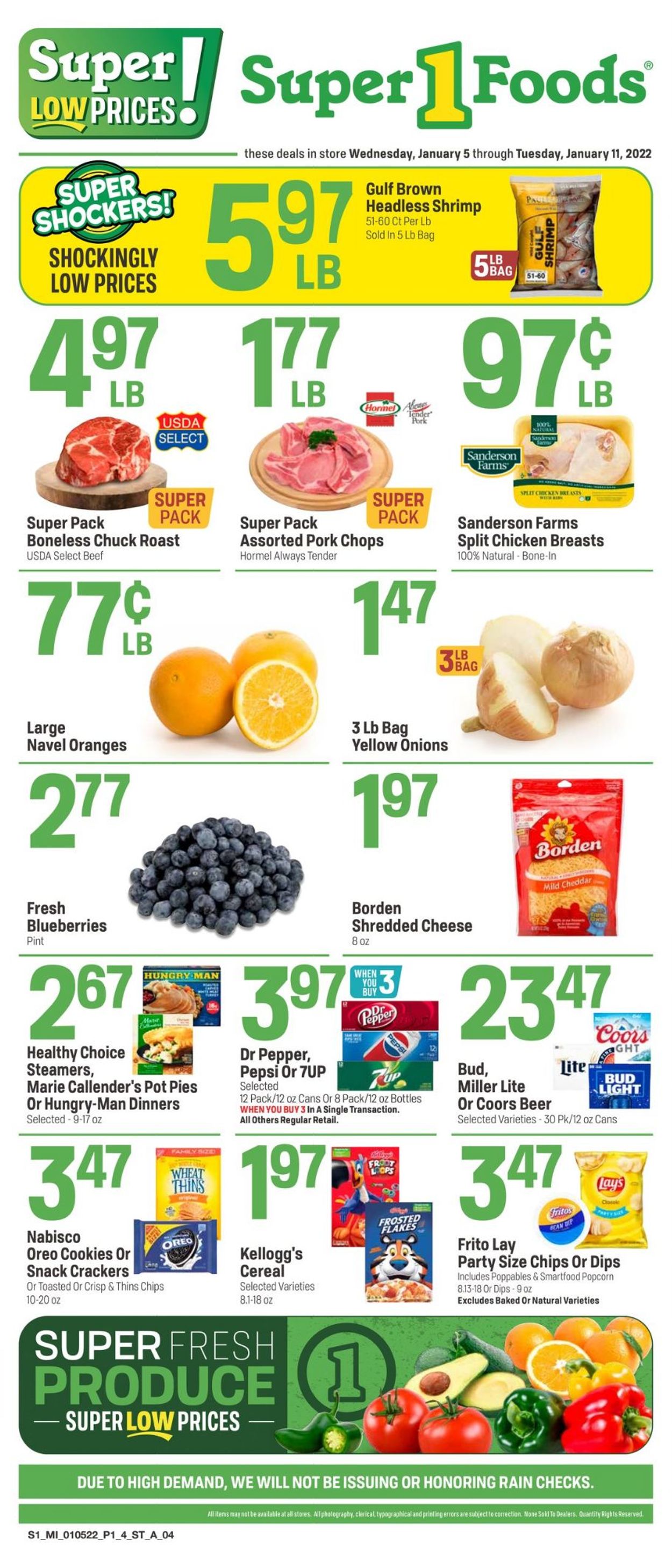 Catalogue Super 1 Foods from 01/05/2022