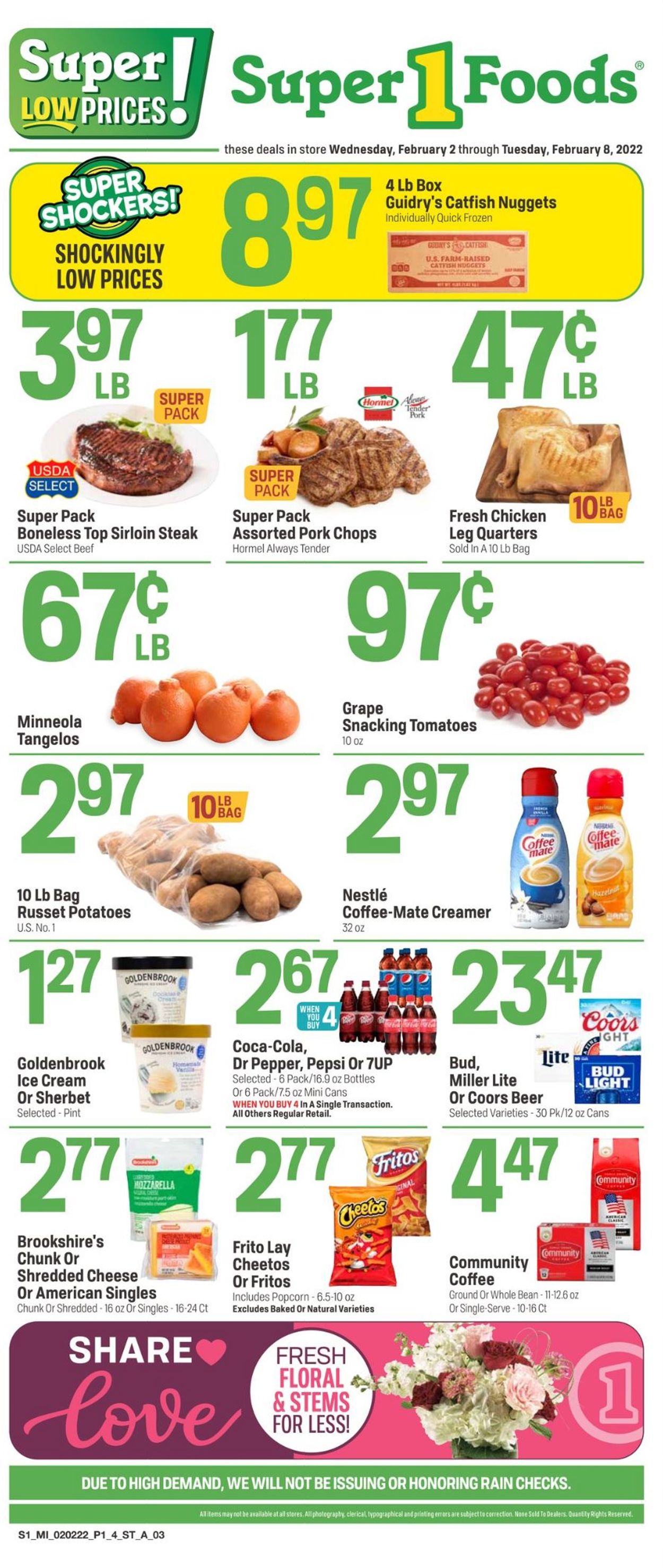 Catalogue Super 1 Foods from 02/02/2022