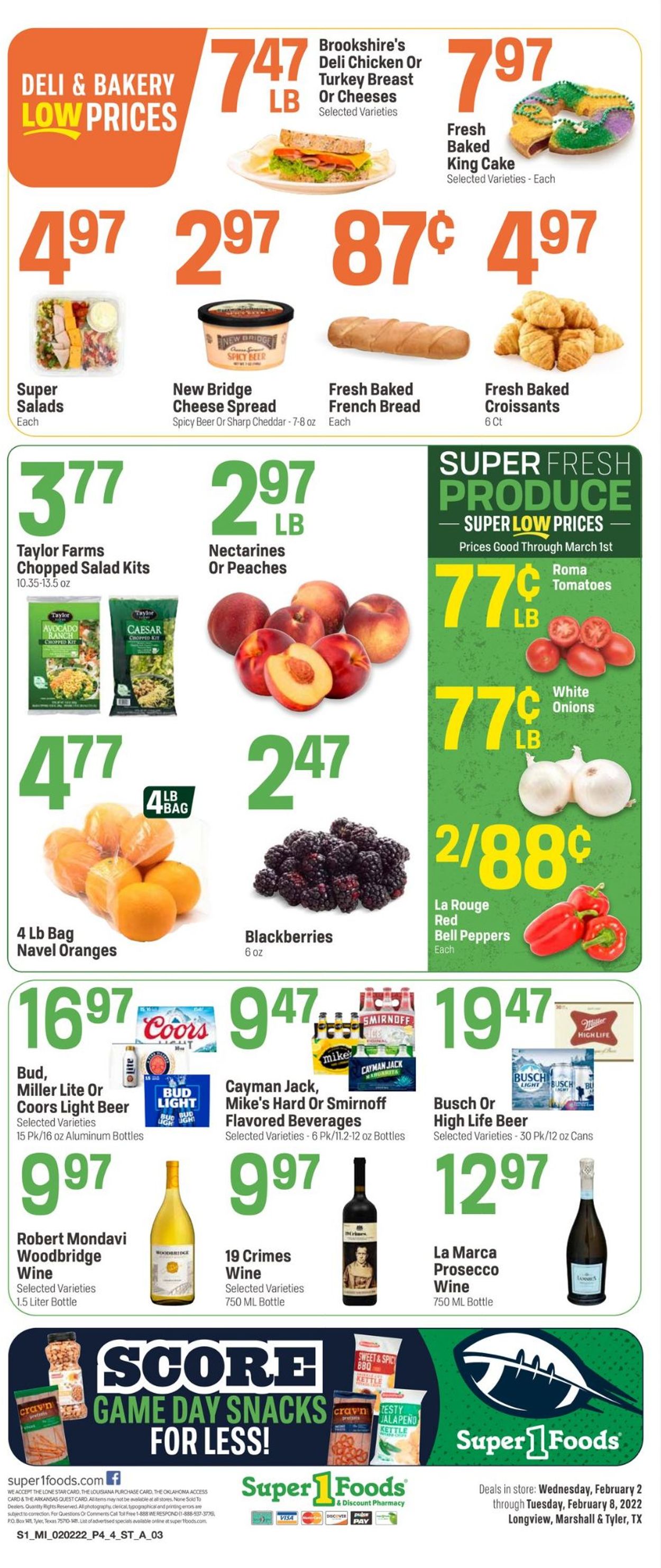 Catalogue Super 1 Foods from 02/02/2022