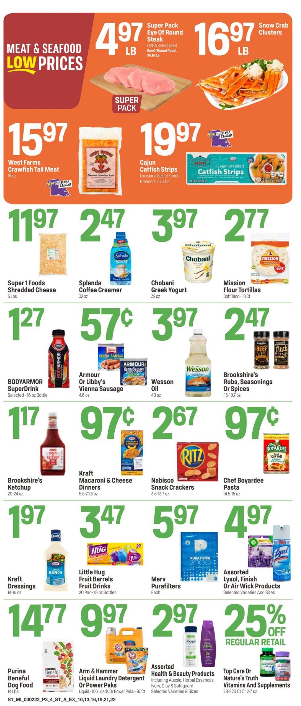 Catalogue Super 1 Foods from 03/02/2022